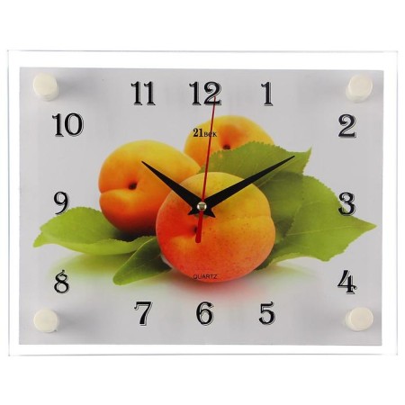 Wall clock: kitchen, "peaches", silent, 20 x 26 cm-5