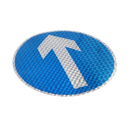 A car sticker, reflective "overtaking", d 14 cm-1