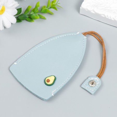 Trick to the leatherette to the hidden "avocado" blue 11.5x7.5 cm-2