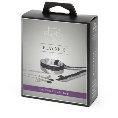Fife Shades of Grey Play Nice collar with nipples, satin-4