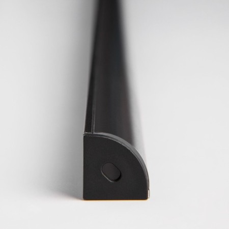 Corner aluminum profile for Elektrostandard LED tape, 2000x16x16 mm, black color-2