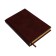 The diary is semi -dated, A5, 192 sheets, ruler, leatherette cover, gold cut, "crocodile", brown