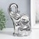 Souvenir ceramics "Elephant" silver 20x12x9 cm
