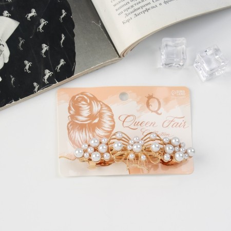 Hair hair clip "Fun" bow, 8.5 cm-2