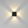 Lamp wall cover Duwi Nuovo 85x85x53mm 4W plastic 4200K IP 54 Black 4 rays