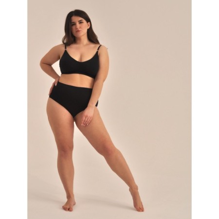 Female top on adjustable straps with cups Top with Cup, size 52-54, black color-1