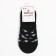 Invisible socks female, black color, size 36-40