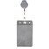 Baig-carman vertical leatherette, external 110x68mm, internal 85x54mm, tape 80x1.2cm, gray.