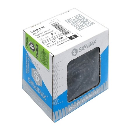 Self -tapping screw for GKL Large thread, Steelrex oxide 3.5x 32, 250 pcs.-1