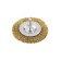 Brush is flat for a drill KWB, D = 75 mm, HSS, brass, wavy, wire thickness 0.2 mm
