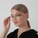 Ready glasses east 868 Gray (grandfathers), color mix, +3