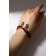 Bracelets "Demetrons" owl, red-black color, l = 17 cm
