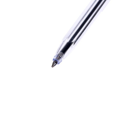Ballic handle, rotary, writing node 1.0 mm., Blue rod, transparent body-1