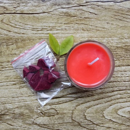 Dye based on soy wax for candles, 5 g, red color