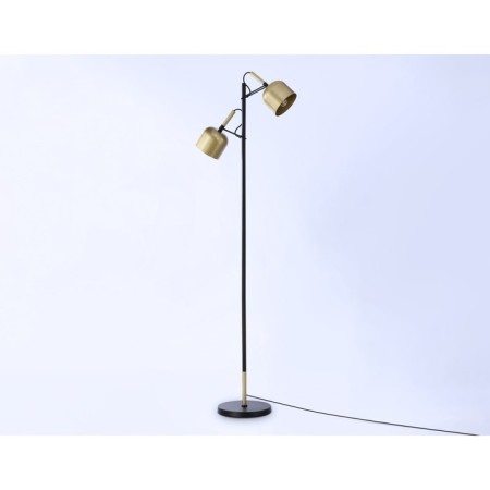 Floor lamp with a switch on the wire Ambrella Light, Traditional, TR97125, 2HE27, Color Gold, Black-2