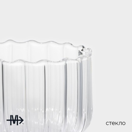 Glass glass Magistro "strip", 260 ml, 7.6 × 9 cm-1
