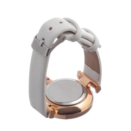 Women's watches female "Melli", D-3 cm, white strap-1
