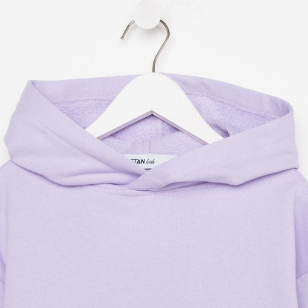 Костюм для девочки (худи, брюки) KAFTAN "Basic line", размер 34 (122-128), цвет лиловый-10