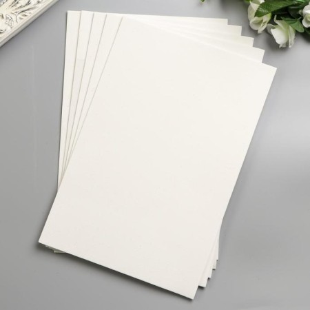 Foamiran "White" 2 mm (set of 5 sheets) A4 format format-4