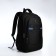 Youth backpack from textiles, 2 parts with lightning, 4 pockets, black/blue color