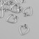 Suspension "Heart" silver 1x1.3 cm