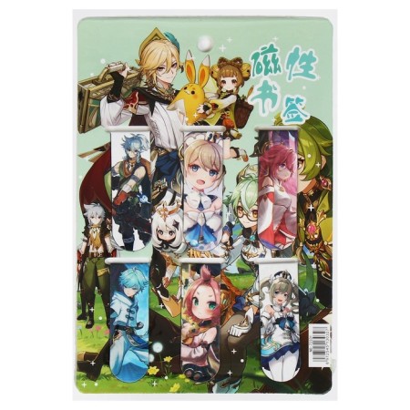 A set of magnetic bookmark for books Calligrata 6 pieces, "Assorted", mix-8