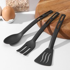 A set of kitchen supplies of the Glori shares, 3 pcs, black color