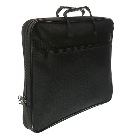Folder with handles textile A4, 365 x 290 x 30 mm, calligrata, 1sh41, "office", external/inner pocket, black-1
