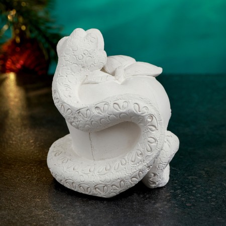 Figure for coloring "Snake on an apple" 8x7cm-2