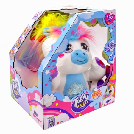 Soft toy Furry Tails "Unicorn Lily", interactive, dancing, with a mobile tail-1