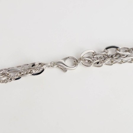 Pendant "chain" new moon, color silver, l = 45 cm-1