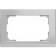 Frame for a double outlet WL04-FRAME-01-DBL, silver color
