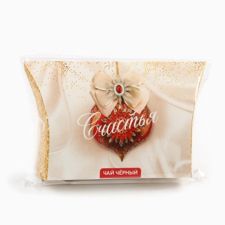 Black New Year's tea "Happiness", with the taste of gingerbread, 20 g.-7