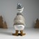 Polystone souvenir "Goose in a beige sweater, with a gift" 9.5x12x22.5 cm