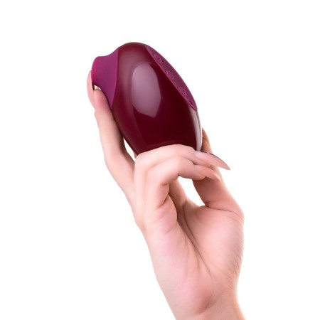 Toyfa A-Toys Myrty Vacuum Clit Stimulator, Burgundy, 9.8 cm-9