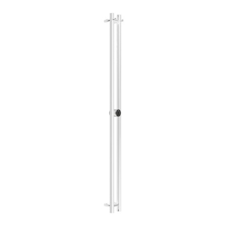 Terminus duo electric heated towel rail "Circle", 1600x114 mm, white matte