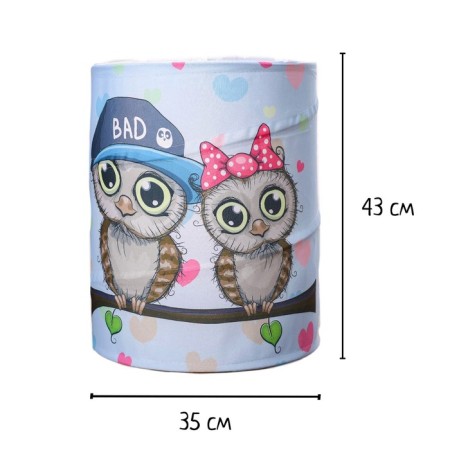 Basket for toys "Owls"-1