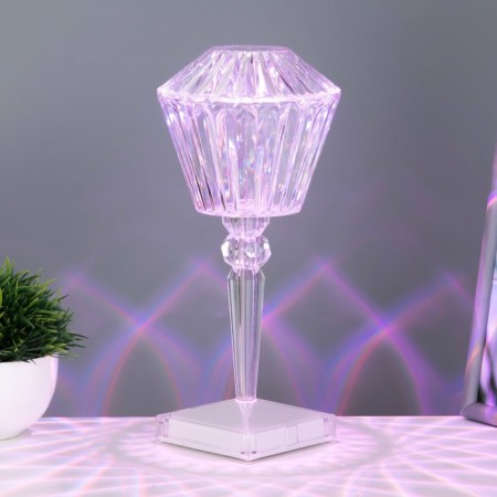 Table lamp with Somani PDU LED 16 colors USB 11x11x25 cm Risalux-2