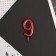 Candle for the cake, number "9", red.