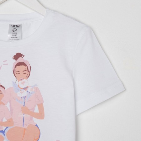 T-shirt Children's KAFTAN "Mom" R.30 (98-104), white-2