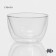 Glass pyla with double walls Magistro "Duo", 400 ml, 13 × 13 × 8 cm