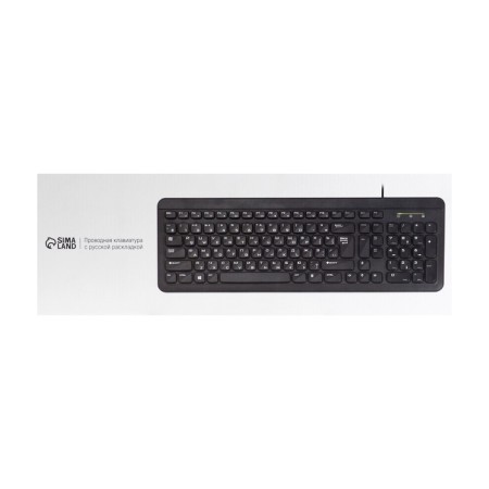 The keyboard Sima-Land SL-02, membrane, island, 104 keys, USB, 1.5 m, black-9