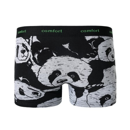 Panties Men's panda boxers, color gray melange, size 46-7