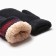 Women's mittens for claim Minaku smooth 22 cm black