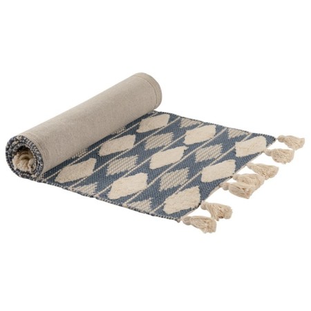 Argyle Ethnic cotton carpet, size 70x160 cm-6