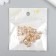 Decor for creativity Metal "heart" gold, crystal 0.6x1x1.1 cm