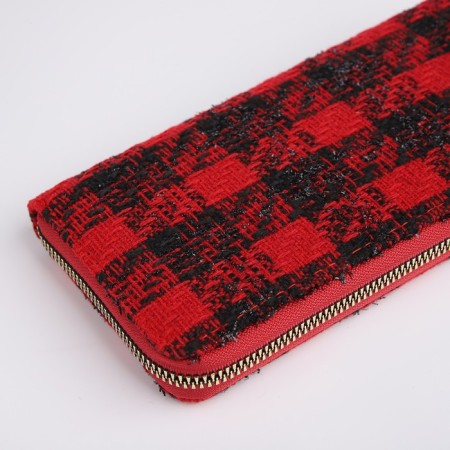Women's wallet with lightning, red color-2