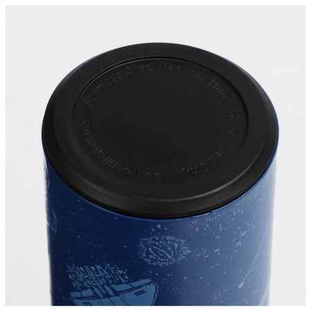 Thermos with a thermometer Roscosmos x Onlytop, 500 ml, blue color-8