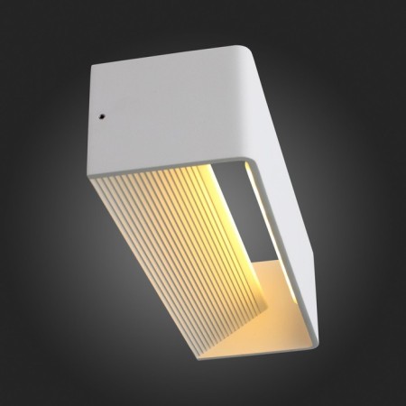 Wall lamp ST LUCE. SL455.501.01. 1x9 W, LED, 3000K, 427 LM, 30x8 cm, white color-10