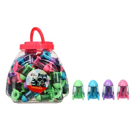 Container with a container with an eraser "Rocket", Mix Corps